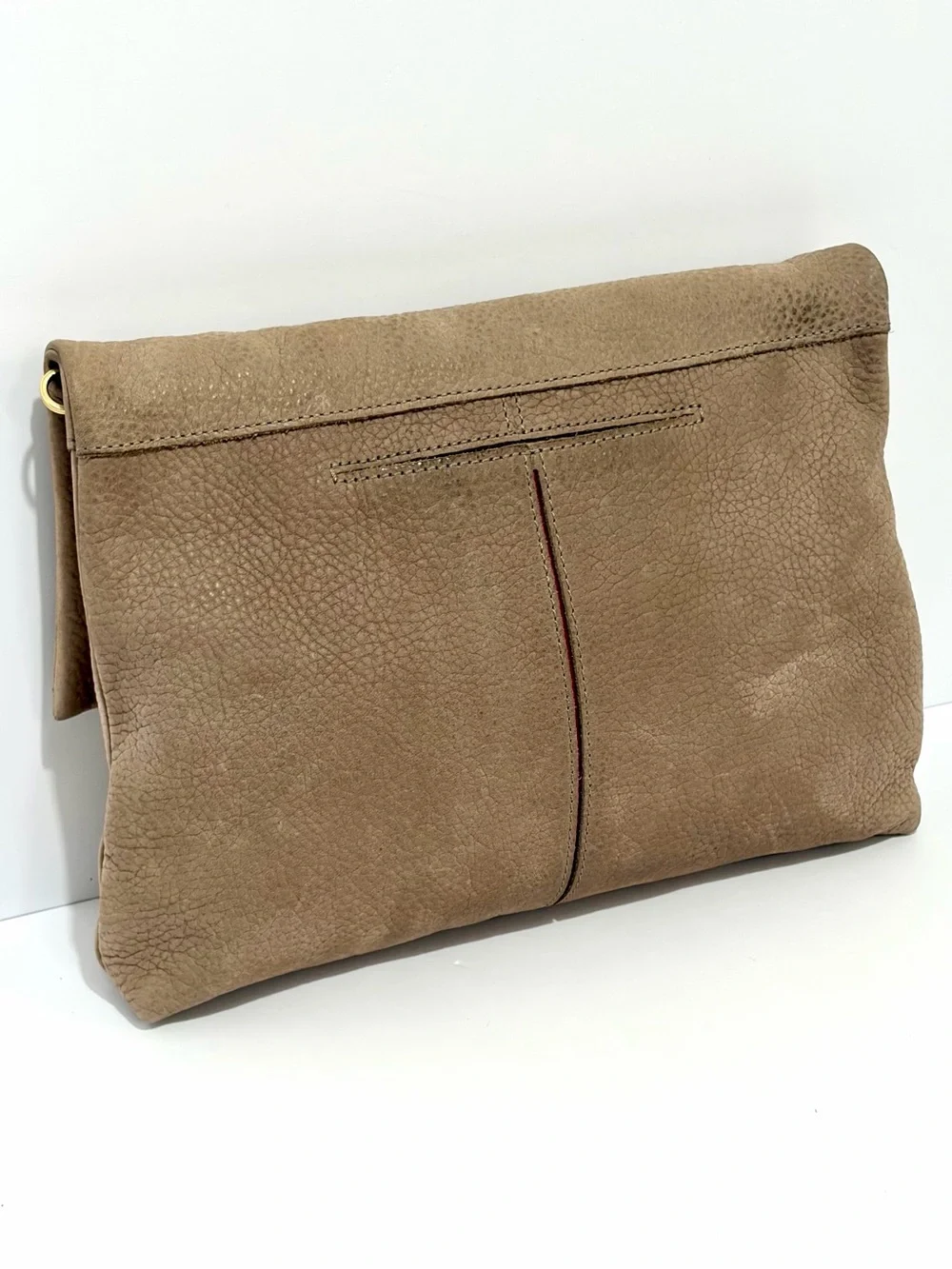 Hammitt VIP LG Crossbody Bag In Grey Natural Nubuck/Brushed Gold